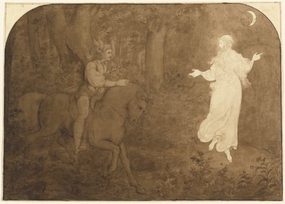Zjevení v lese od Moritz Ludwig von Schwind