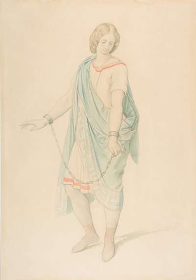 Sopranistka Karoline Hetzenecker v roli Sesta v La Clemenza di Tito ..., ca. 1848. od Moritz Ludwig von Schwind