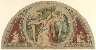 Tři chlapci zachraňte zoufalou Paminu před sebevraždou, 1864. od Moritz Ludwig von Schwind