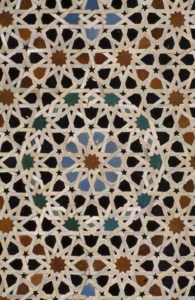 Bou Inania Madrasa, obklady zellij (keramika) od Moroccan School