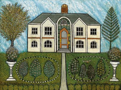 Domov s vodními fontánami od Morris Hirshfield