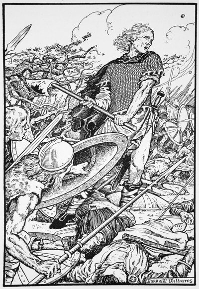 Alfred Veliký v bitvě u Ashdownu, 871 1913 od Morris Meredith Williams