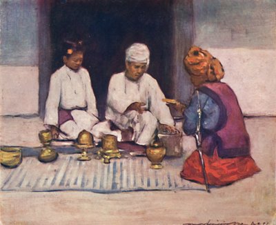 „Náčelník Shan a jeho manželka“, 1903 od Mortimer L Menpes