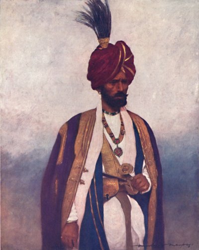 „Voják Jeho Výsosti Dogra Sowar“, 1903 od Mortimer L Menpes