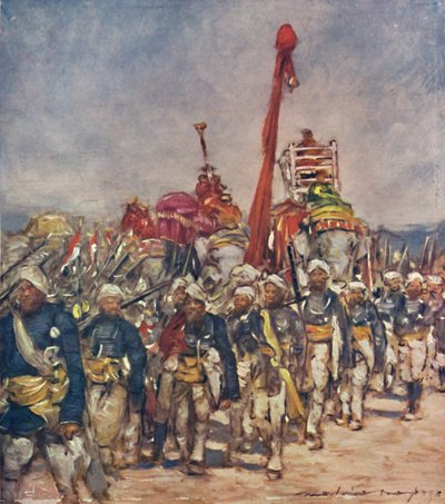 „Typická skupina v průvodu zadržovatelů“, 1903 od Mortimer L Menpes