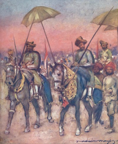 "Náčelníci státu Shan", 1903 od Mortimer L Menpes