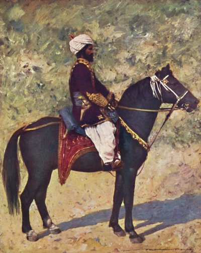 Jezdec v Bombay Camp, 1903 od Mortimer L Menpes