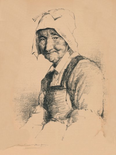 Portrét staré ženy, c1890, 1894 od Mortimer L Menpes