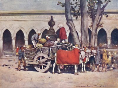 „Scéna před nádražím během Dillí Durbar“, 1903 od Mortimer L Menpes
