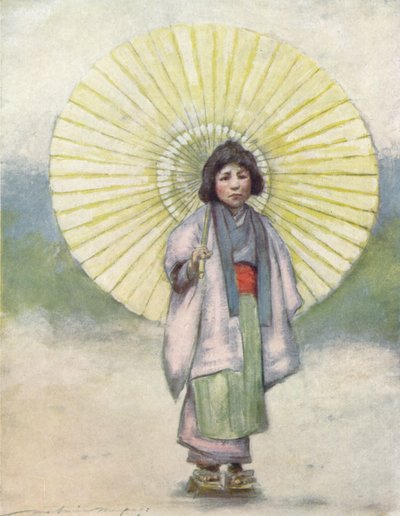 „Dítě a deštník“, c1887, 1901 od Mortimer L Menpes