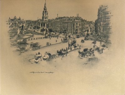 "Trafalgar Square", 1903 od Mortimer L Menpes