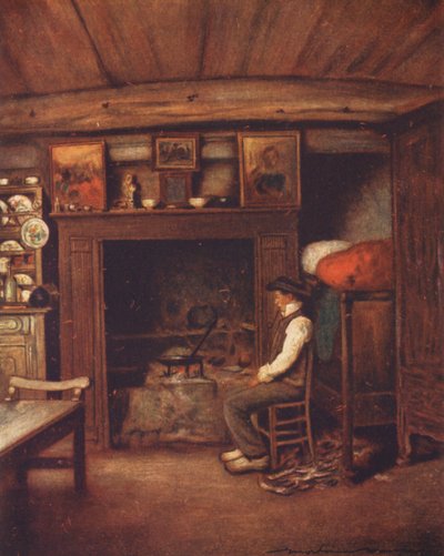 Kuchyně na statku (barevná litografie) od Mortimer Ludington Menpes