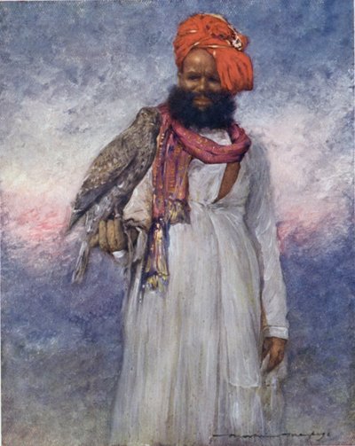 A Hawksmen of Rajgarh (Color Litho) od Mortimer Ludington Menpes