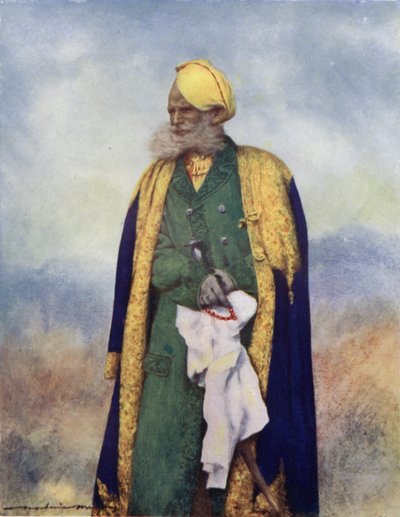 Rajgarh of the Rajputs (barva litho) od Mortimer Ludington Menpes