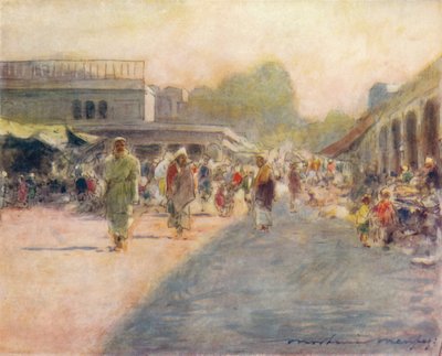Ulice v Peshawur, 1905 od Mortimer Ludington Menpes