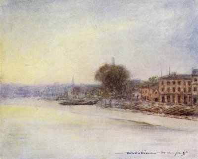 Za Hammersmith Bridge od Mortimer Ludington Menpes
