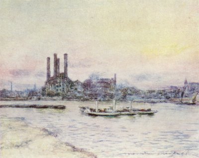 Z Battersea Bridge od Mortimer Ludington Menpes