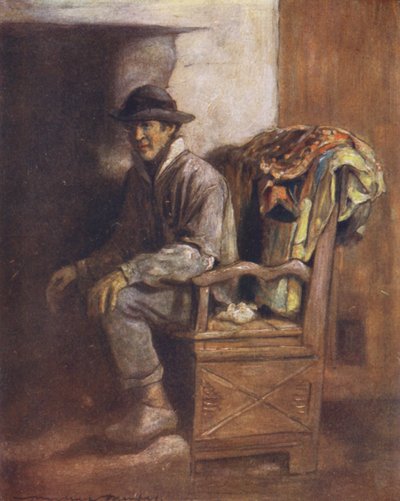 V Ingle Nook (barevná litografie) od Mortimer Ludington Menpes