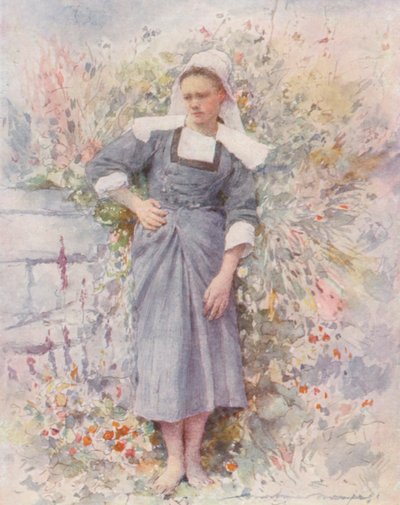 La Petite Marie (barevná litografie) od Mortimer Ludington Menpes
