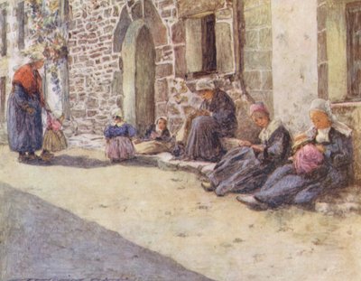 Mid-day (barevná litografie) od Mortimer Ludington Menpes