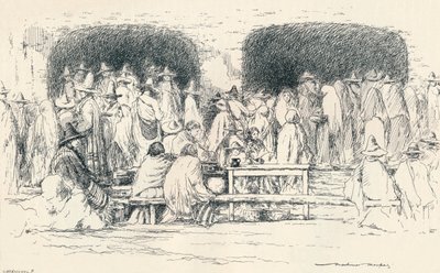 Poledne v Puebla, c1895, 1896 od Mortimer Ludington Menpes