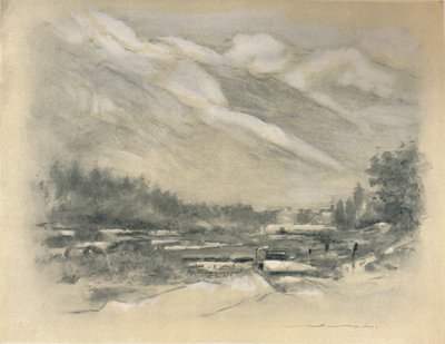 Sousedství Chamounix, 1903 od Mortimer Ludington Menpes