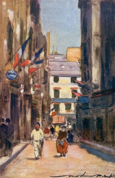 Rue de Seine od Mortimer Ludington Menpes