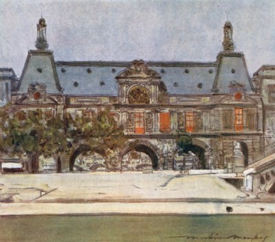 Louvre od Mortimer Ludington Menpes