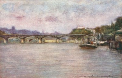 Pont des Arts (pozdní odpoledne) od Mortimer Ludington Menpes