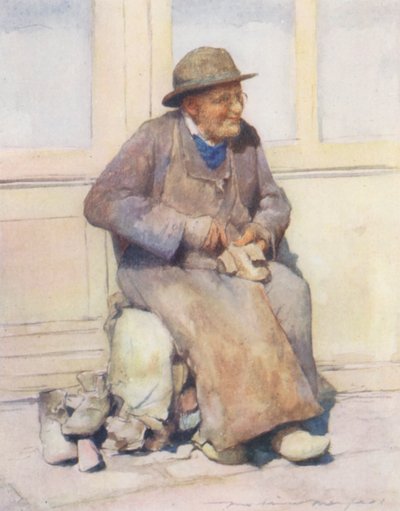 Vesnický švec (barevná litografie) od Mortimer Ludington Menpes
