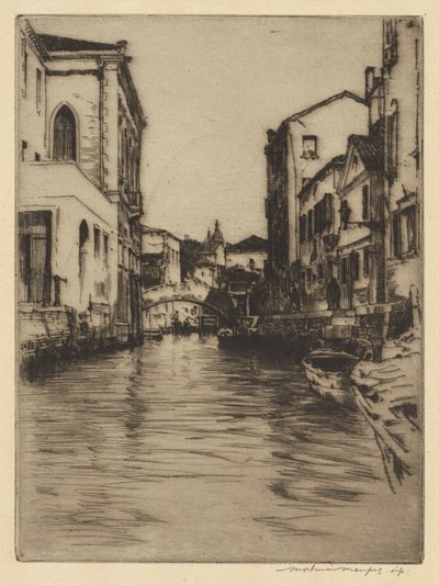 Most Luciano, Canal Grande od Mortimer Menpes