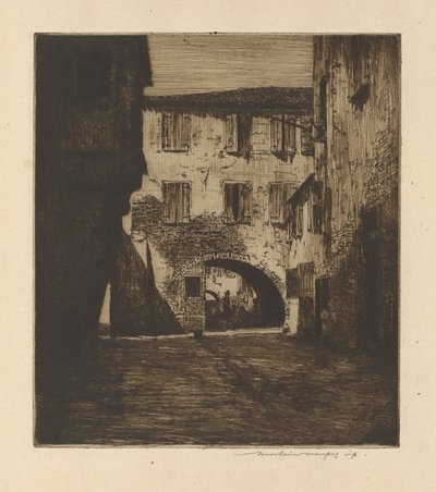Ve vedlejší ulici, Chioggia od Mortimer Menpes