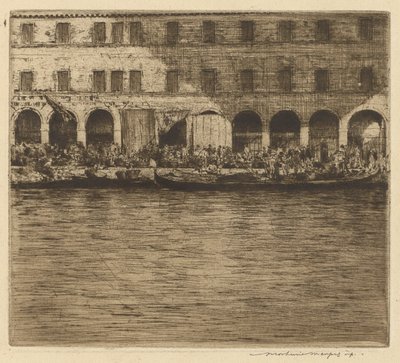 Trhy Rialto, Benátky od Mortimer Menpes