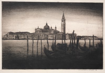 San Giorgio Maggiore, 1910. od Mortimer Menpes