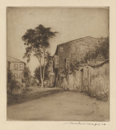 Sicilská ulice od Mortimer Menpes