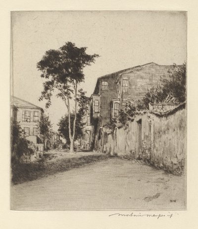Sicilská ulice od Mortimer Menpes