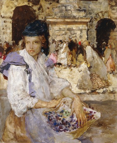 prodavač květin, od Mose Bianchi