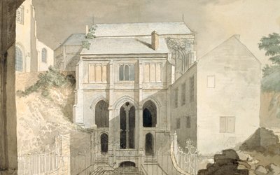 Studna svaté Winifredy, Holywell (akvarel, tuš a tužka na papíře) od Moses Griffith