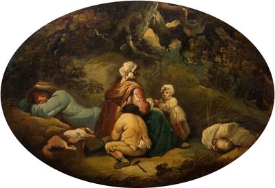 Cikáni v krajině, 1804. od Moses Haughton