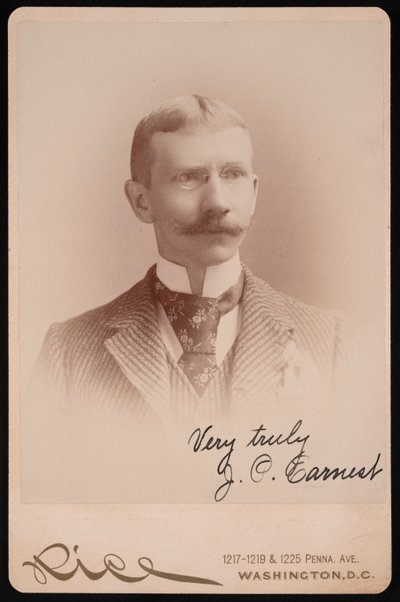 Portrét J. P. Earnesta, mezi 1889 a 1897. od Moses P. Rice