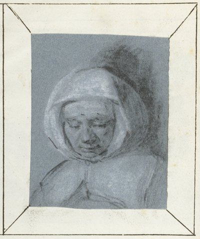 Studie ženské hlavy od Moses Ter Borch