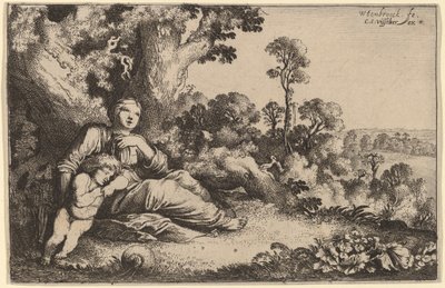 Hagar v poušti od Moyses van Uyttenbroeck