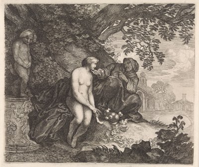 Vertumnus se snaží svést Pomonu od Moyses van Wtenbrouck
