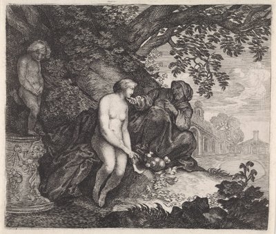 Vertumnus se snaží svést Pomonu od Moyses van Wtenbrouck