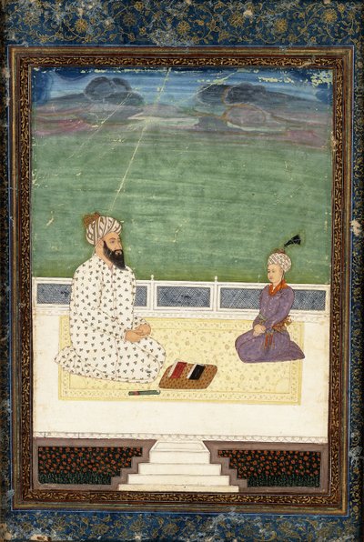 Mullah a žák, 18. století od Mughal School