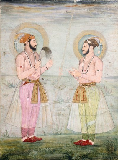 Portréty prince Dara Shikoh a prince Suleimana v Shikoh, c.1665 od Mughal School