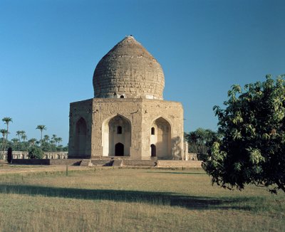 Pohled na mauzoleum Asif Khan se nachází v Shahdara Bagh od Mughal School