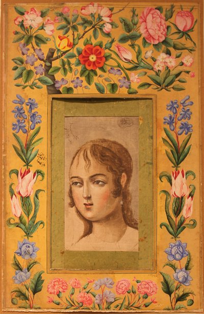 Obraz mladé krásky, 40.–50. léta 18. století od Muhammad Sadiq
