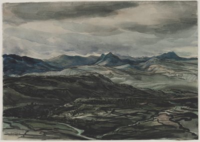 Bouřkové počasí, Ronda, Španělsko od Muirhead Bone
