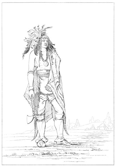 Iroquois statečný, 1841. od Myers and Co